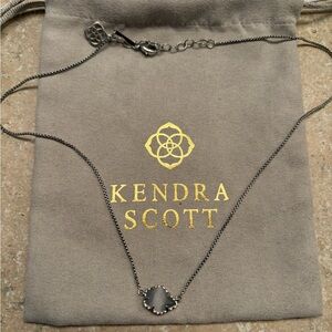 Kendra Scott Black Pendant Necklace